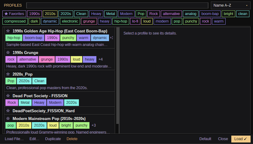 The Profile Library